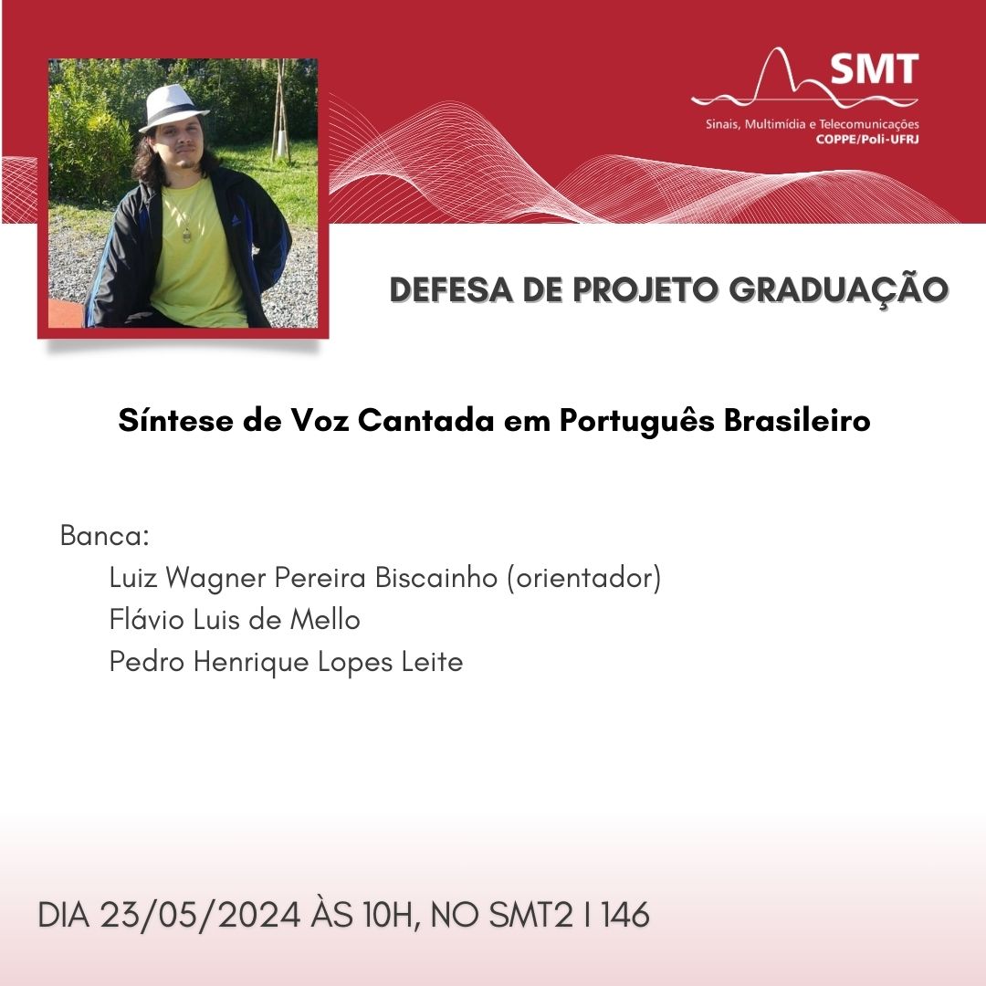 Gutemberg Machado Lopes will defend the Graduation Project